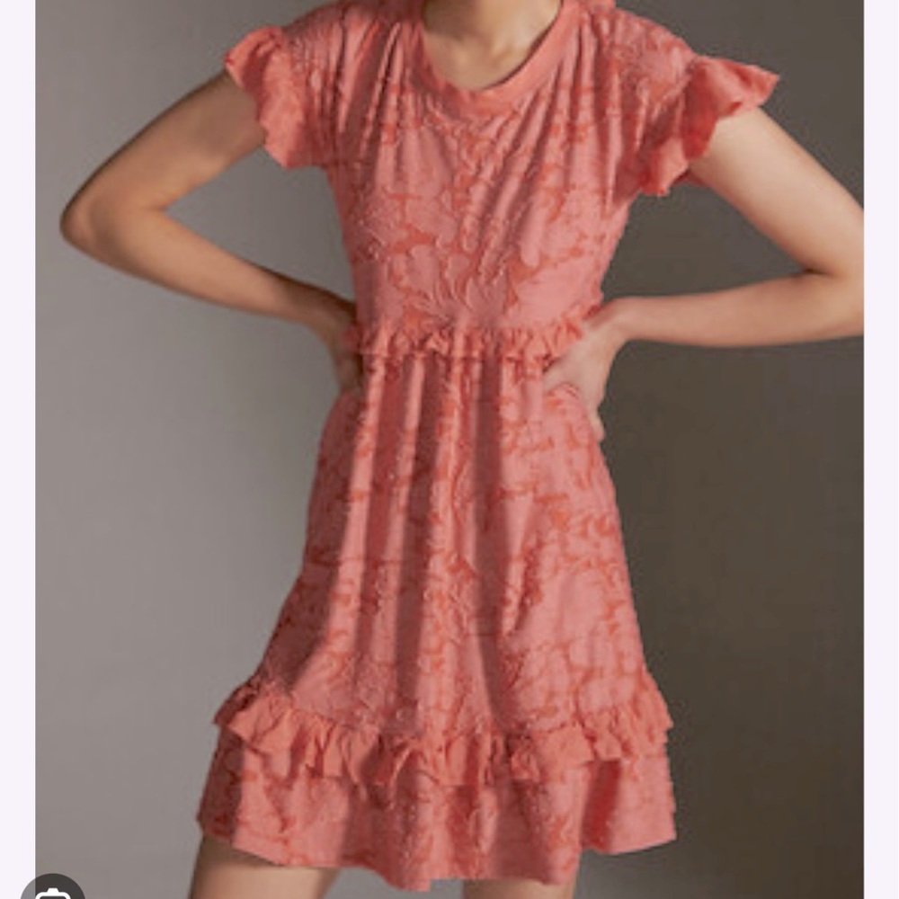 Anthropologie Floral Babydoll Dress BNWT